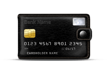 Eine Bankkarte als Symbol für die Cash Out Funktion.