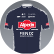 Das Trikot von Alpecin-Fenix.