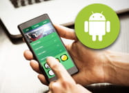 Ein Smartphone mit einer Android Wetten App.
