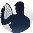 Die Silhouette von Angelique Kerber.
