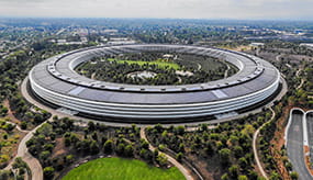 Der Firmensitz von Apple in Kalifornien.