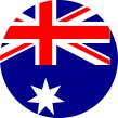 Die Flagge von Australien.
