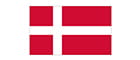 Die Flagge von Dänemark.