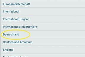 Scrollt ein wenig herunter und klickt nun auf Deutschland