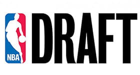 Das Logo der NBA und der Schriftzug Draft.
