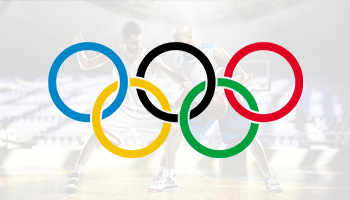 Die olympischen Ringe.
