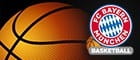 Das Logo der Basketballer von Bayern München und ein Basketball.