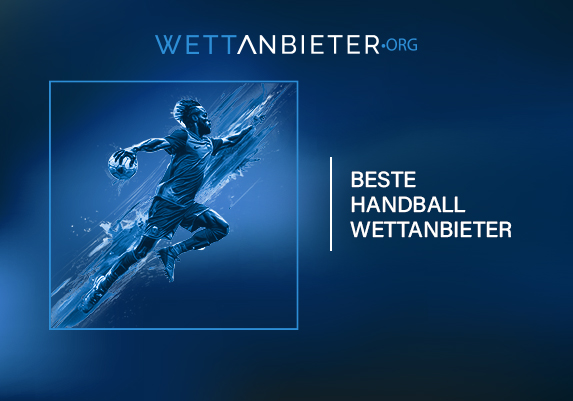 Ein Laptop mit Handball Live Wetten, ein Pokal, Münzen und ein Handball