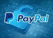 Das PayPal-Logo auf einem geöffneten Schloss.