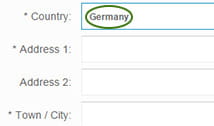 Die Eingabe der Adresse bei der Erstellung eines Wettkontos bei BetVictor.