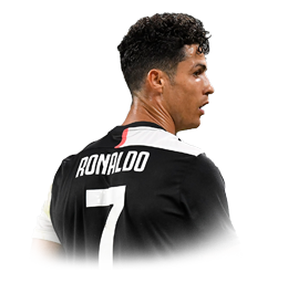Die Silhouette von Cristiano Ronaldo.