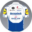 Das Trikot von Deceuninck-Quick Step.