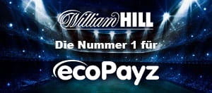 Der Schriftzug William Hill ist die Nummer 1 für ecoPayz.