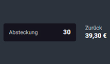 Die Eingabe des Wetteinsatzes bei N1BET.