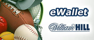 Die Logos von E-Wallet und William Hill.