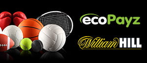 Die Logos von ecoPayz und William Hill.