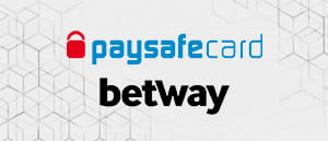 Die Logos von paysafecard und Betway.