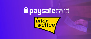 Die Logos von paysafecard und Interwetten.