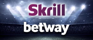 Die Logos von Skrill und Betway.