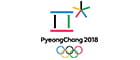 Die Olympischen Ringe und der Schriftzug PyeongChang 2018.