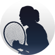 Die Silhouette von Francesca Schiavone.