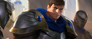 Die Figur Garen aus League of Legends.