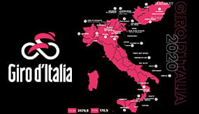 Der Kursverlauf des Giro d’Italia.