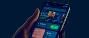 Die mobile Seite von bwin auf dem Smartphone. 