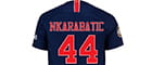 Das Trikot von Nicola Karabatic von Paris mit der Nummer 44.