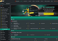 Ein Blick auf die Homepage von 1Bet.
