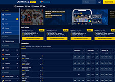 Ein Blick auf die Homepage von AdmiralBet.