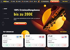 Ein Blick auf die Homepage von FEZbet. 