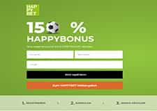 Ein Blick auf die Homepage von HAPPYBET.