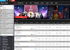 Ein Blick auf die Homepage von Megapari. 