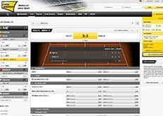 Die Wettauswahl im Interwetten Live Bereich