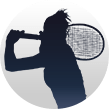 Die Silhouette von Kristyna Pliskova.