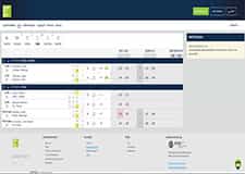 Die Darstellung der Live Wetten auf der Seite von
HAPPYBET.