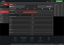 Die Darstellung der Live Wetten auf der Seite von Intertops.com