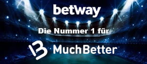 Der Schriftzug Betway ist die Nummer 1 für MuchBetter.