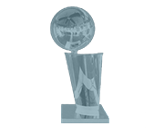 Die Larry O’Brien Trophy für den Gewinner der NBA.