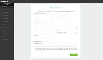 Die von Neteller benötigten persönlichen Angaben, um eine Einzahlung durchführen zu können.