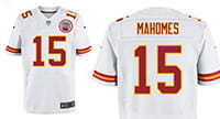 Trikot von Patrick Mahomes mit der Nummer 15.