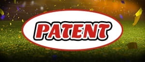 Das Logo der Patent Wette und im Hintergrund ein Fußballplatz.
