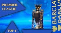 Der Schriftzug Premier League Top 4.