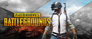 Das Logo von PUBG und eine Szene aus dem Spiel.