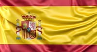 Die Flagge von Spanien.