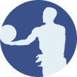 Die Silhouette von Stephen Curry.