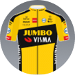 Das Trikot von Team Jumbo-Visma.