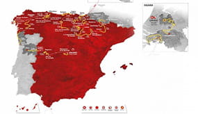 Der Kursverlauf der Vuelta a España. 