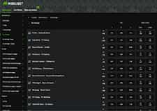 Ein Ausschnitt aus dem Sportwetten Angebot von
Mobilebet.